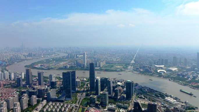 上海国际传媒港 西岸 芒果广场航拍 4K