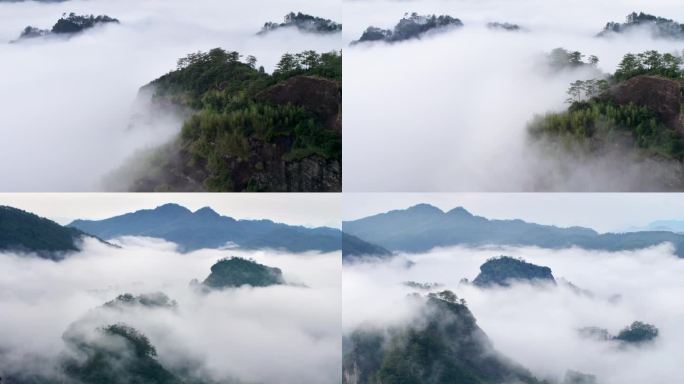 武夷山 升日峰 云雾 日出 大气延时合集