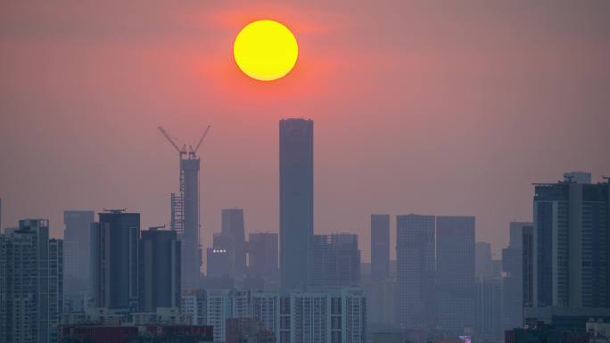 8K深圳南山日落深湾汇云延时