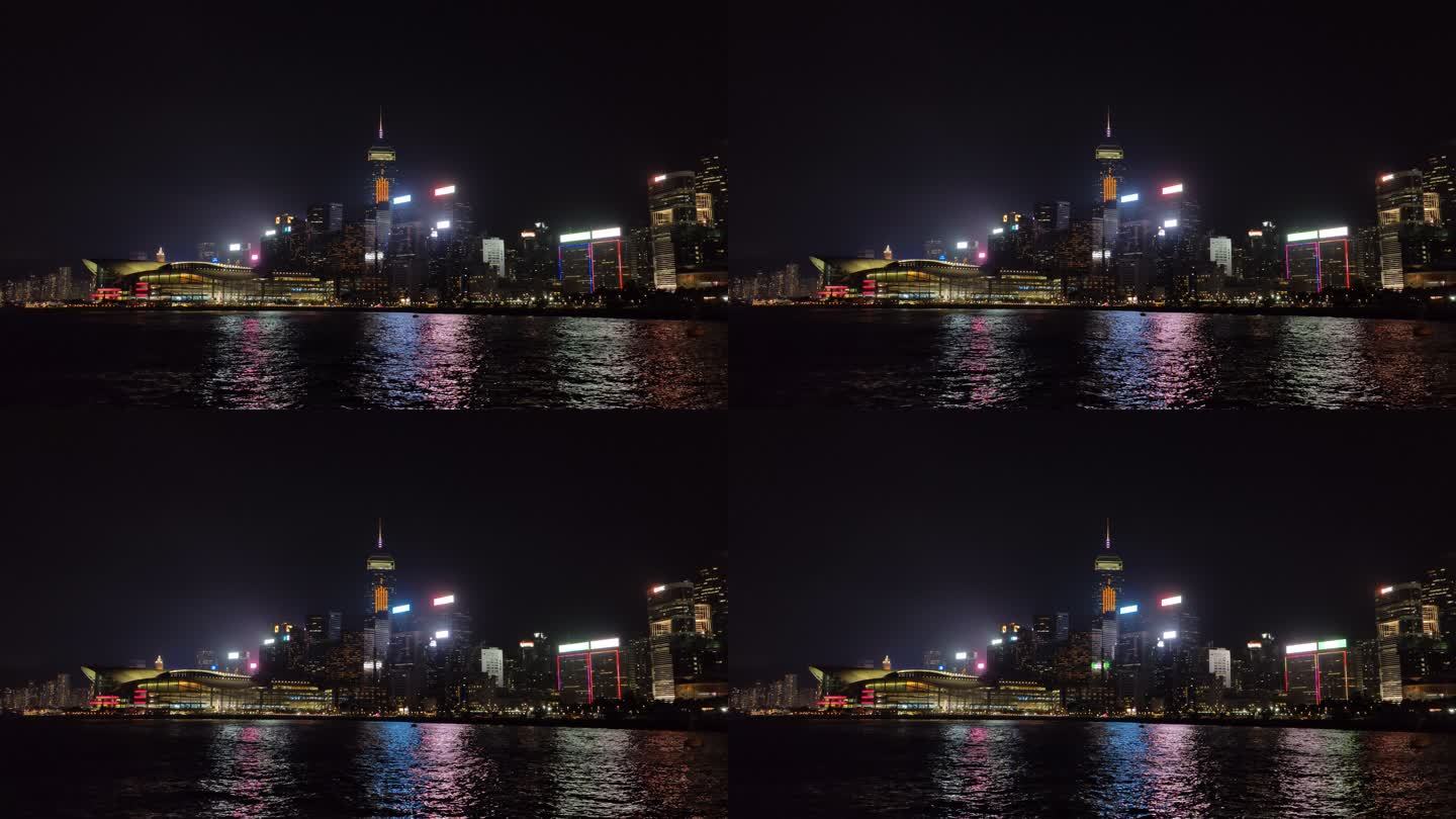 香港城市中环广场会展中心夜景4K30P