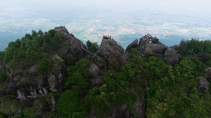 航拍祖国大好河山之厦门仙灵旗山