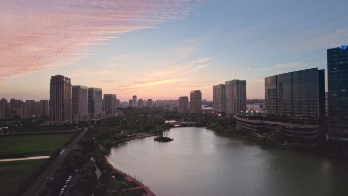 上海松江五龙湖公园城市生态环境