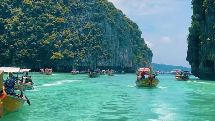 泰国 海水 游艇 飞艇 快艇 度假 蓝天