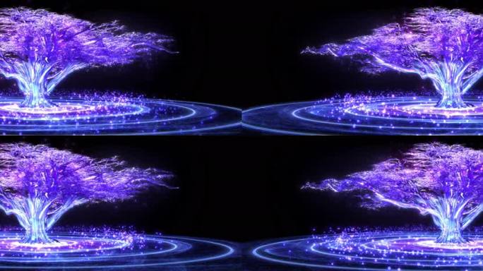 梦幻粒子水晶树loop(超宽屏)