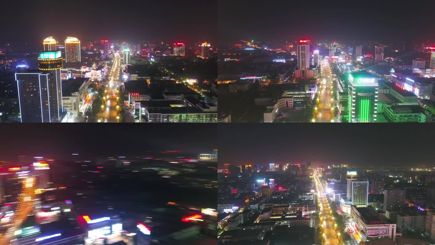 万邦时代广场夜景航拍