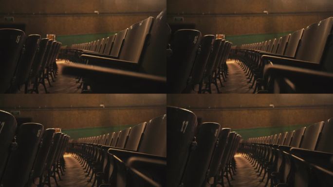 怀旧回忆时光-旧剧院-旧电影院-旧椅子