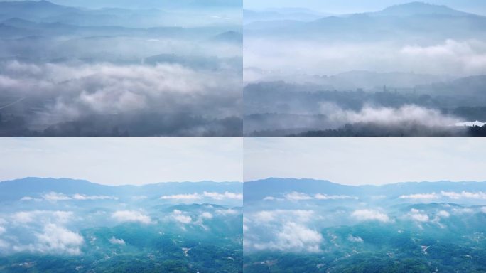 4K高山云海天然氧吧森林云雾