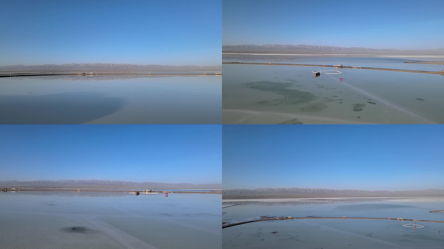 茶卡盐湖美景4K航拍