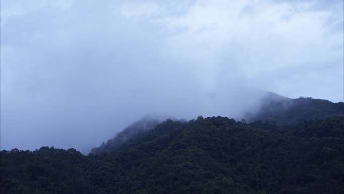 2023广东茂名高州大山蓝天白云延时