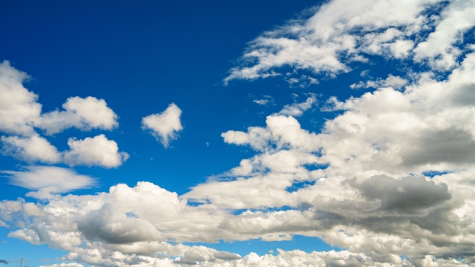 蓝天白云 天空云彩 天空素材 云彩延时