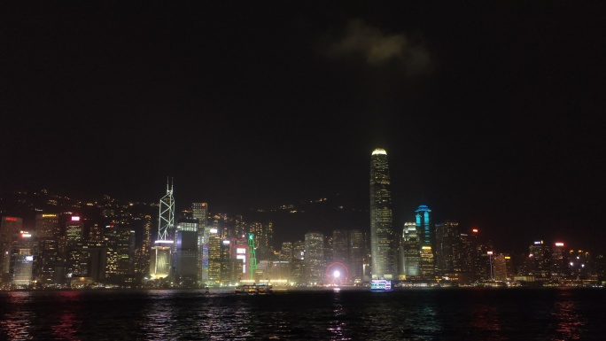 香港维多利亚港夜景视频8K