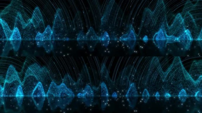 宽屏全息粒子山循环