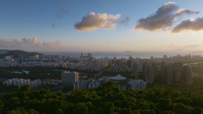 4k海南自贸港三亚城市瞭望塔宣传片