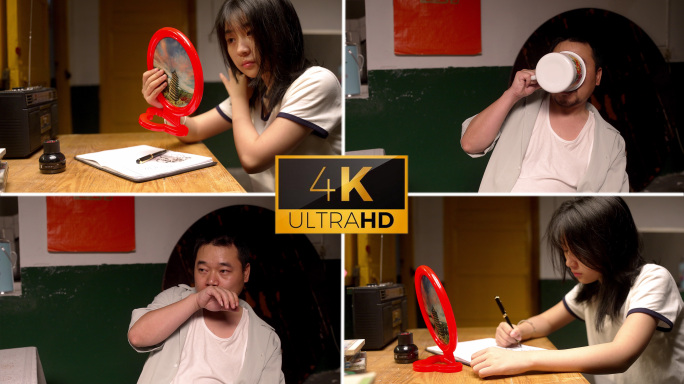 90年代父亲见女儿学习开小差失望