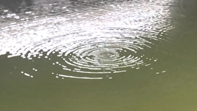 水滴 滴入 水面 水圈 慢镜头