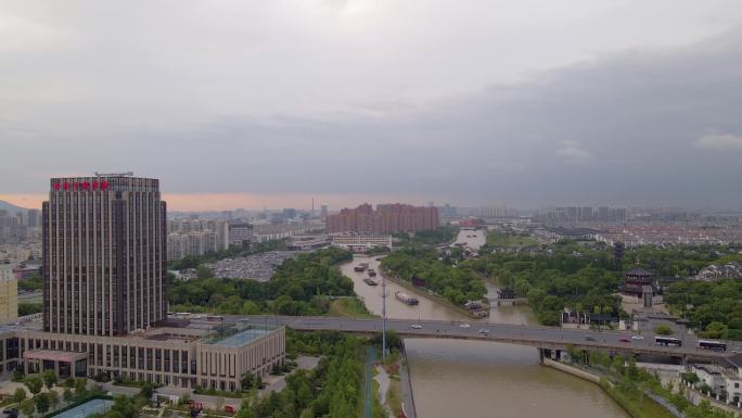 航拍京杭大运河