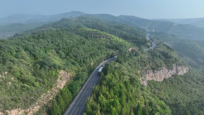 沿黄公路 航拍 山西 陕西 黄河