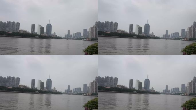 8K实拍羊城广州初秋越秀区珠江两岸的美景