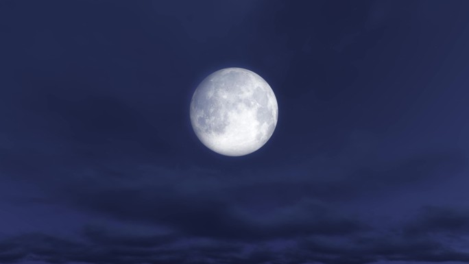 中秋圆月月亮