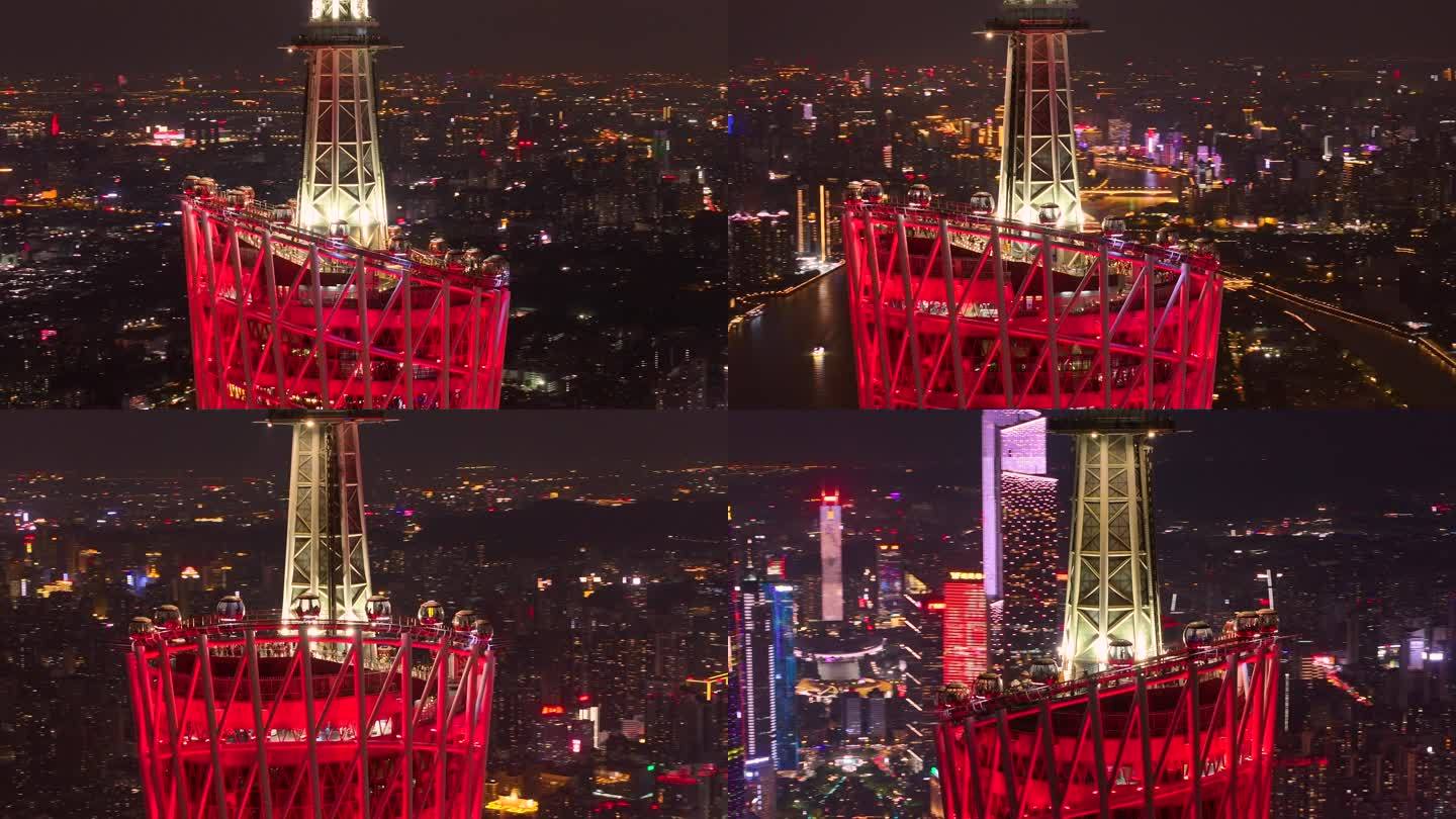 广州塔珠江新城夜景海心沙花城广场金融中心