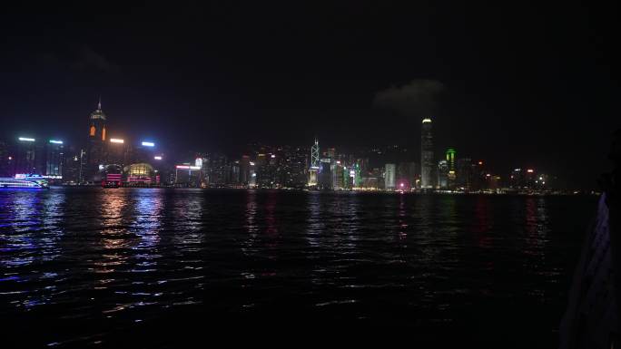 香港维多利亚夜景视频4K