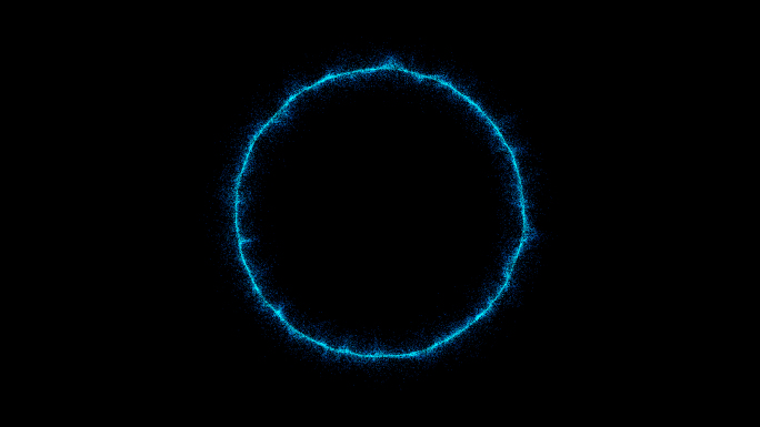 科技蓝色粒子圈（带透明通道）