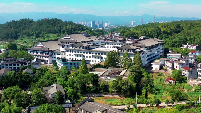 浙江天台山，天台温泉，山庄，赤城路