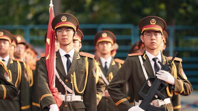 学校 高中 国旗护卫队