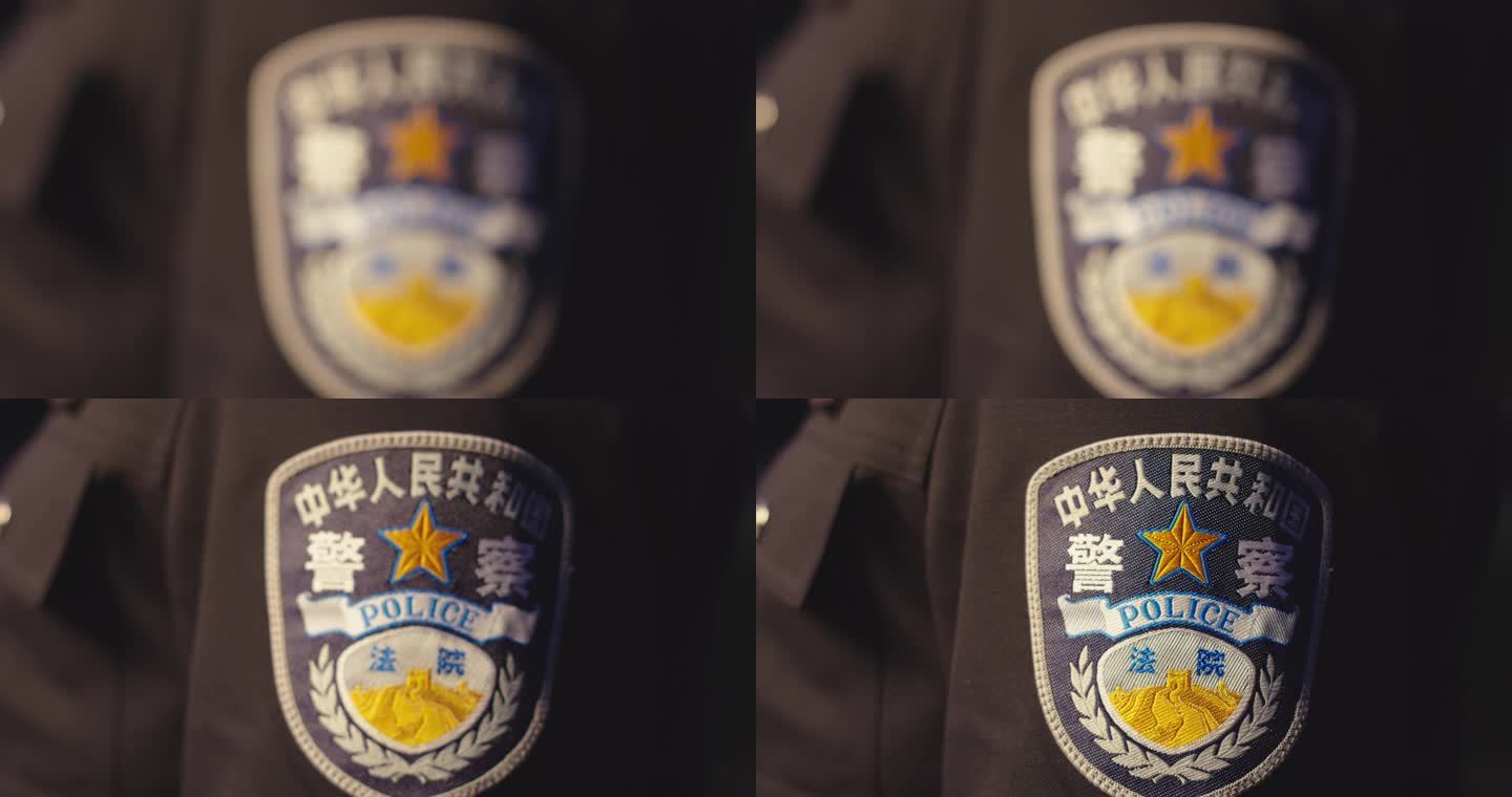 法院警察警官衣服上的徽章
