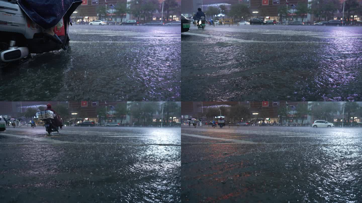 城市暴雨-升格动画