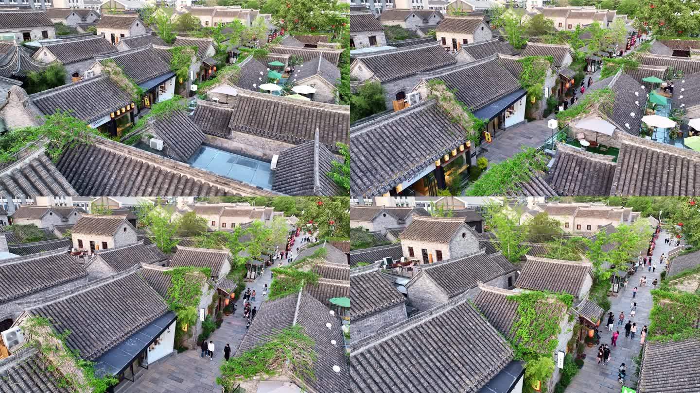 航拍徐州市回龙窝历史文化街区古建筑群