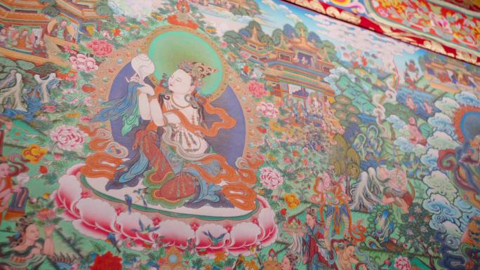 中国藏族文化艺术彩绘大观、唐卡画