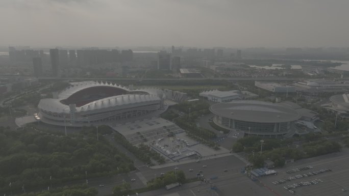 武汉体育中心航拍摄