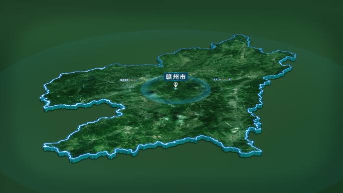4K江西省赣州市面积人口基本信息地图展示
