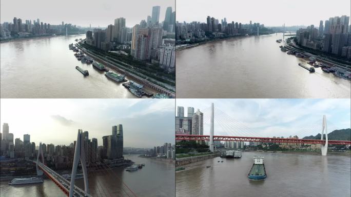 重庆城市航拍原片素材