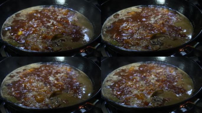 美食板栗红烧肉制作烹饪