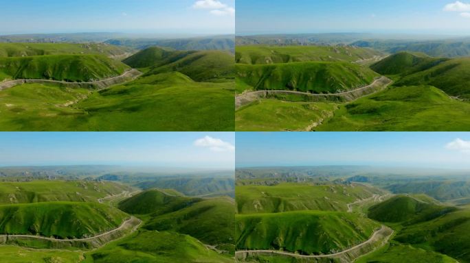 青海风景山脉航拍