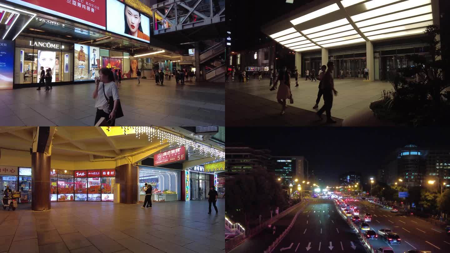 北京地标西单商业街商场逛夜市遛弯恋人逛街