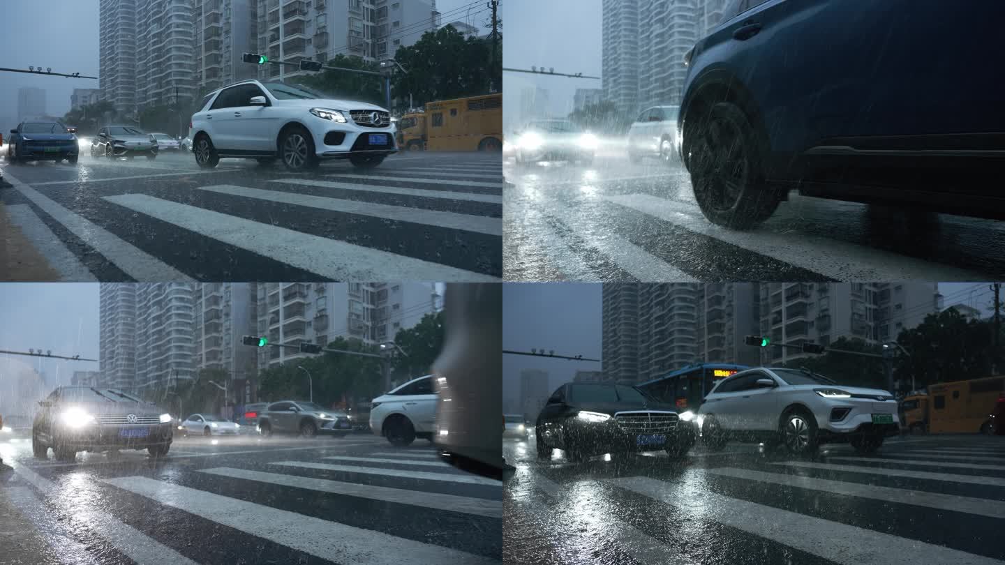 风雨城市-高速摄影