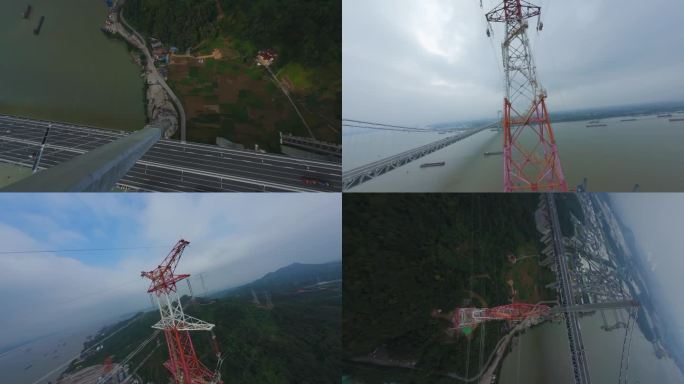 基建镇江扬州国家电网特高压200千伏电塔