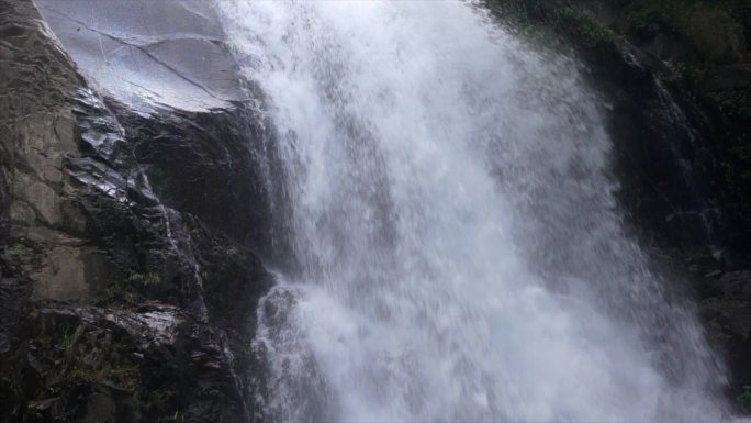 瀑布溪流山泉水源河流森林慢镜头