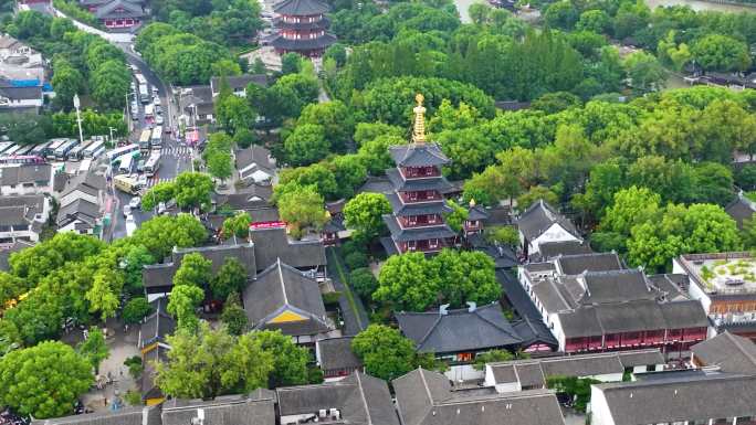 江苏苏州城市地标风景风光素材航拍_118