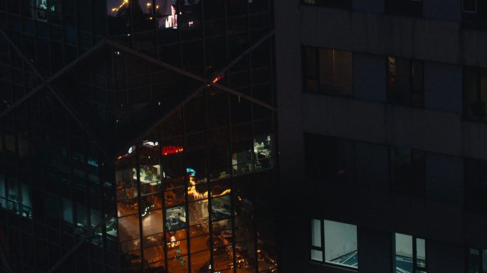 北京CBD 写字楼夜景 电影调色OT风格