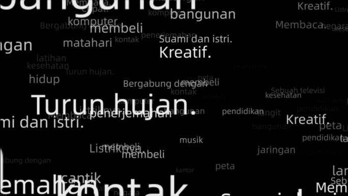 印尼语词汇穿梭场景