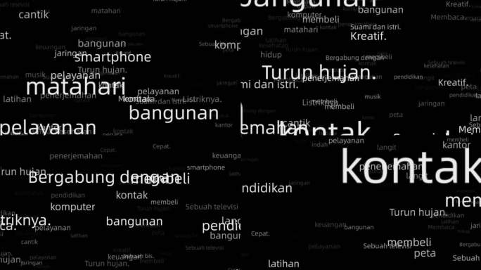印尼语词汇穿梭场景
