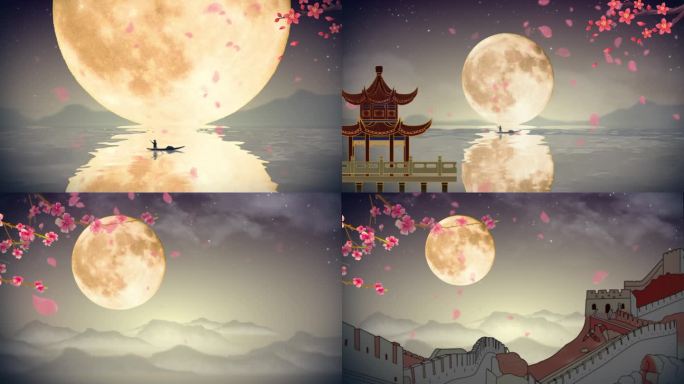 中秋节  宏伟壮观 超级月亮