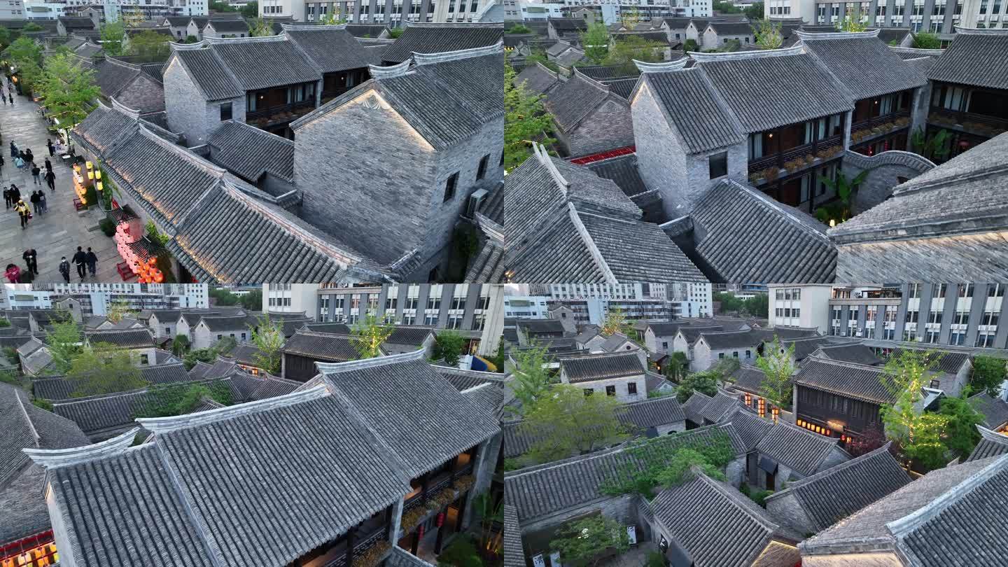 航拍徐州市回龙窝历史文化街区古建筑群