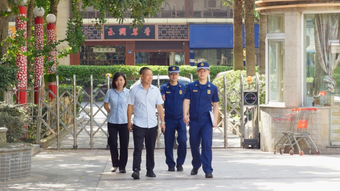 消防进社区 消防检查