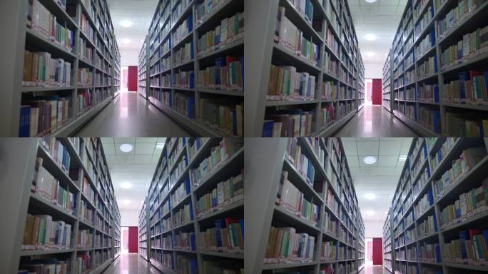 大学图书馆书籍厚重的档案室大门