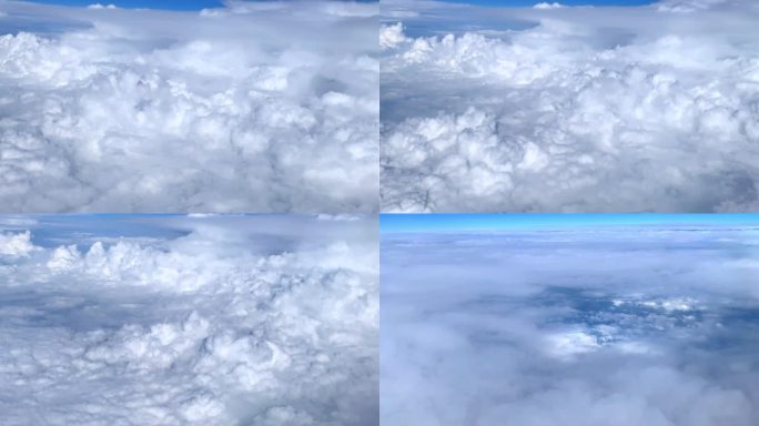 高空航拍云层4K素材